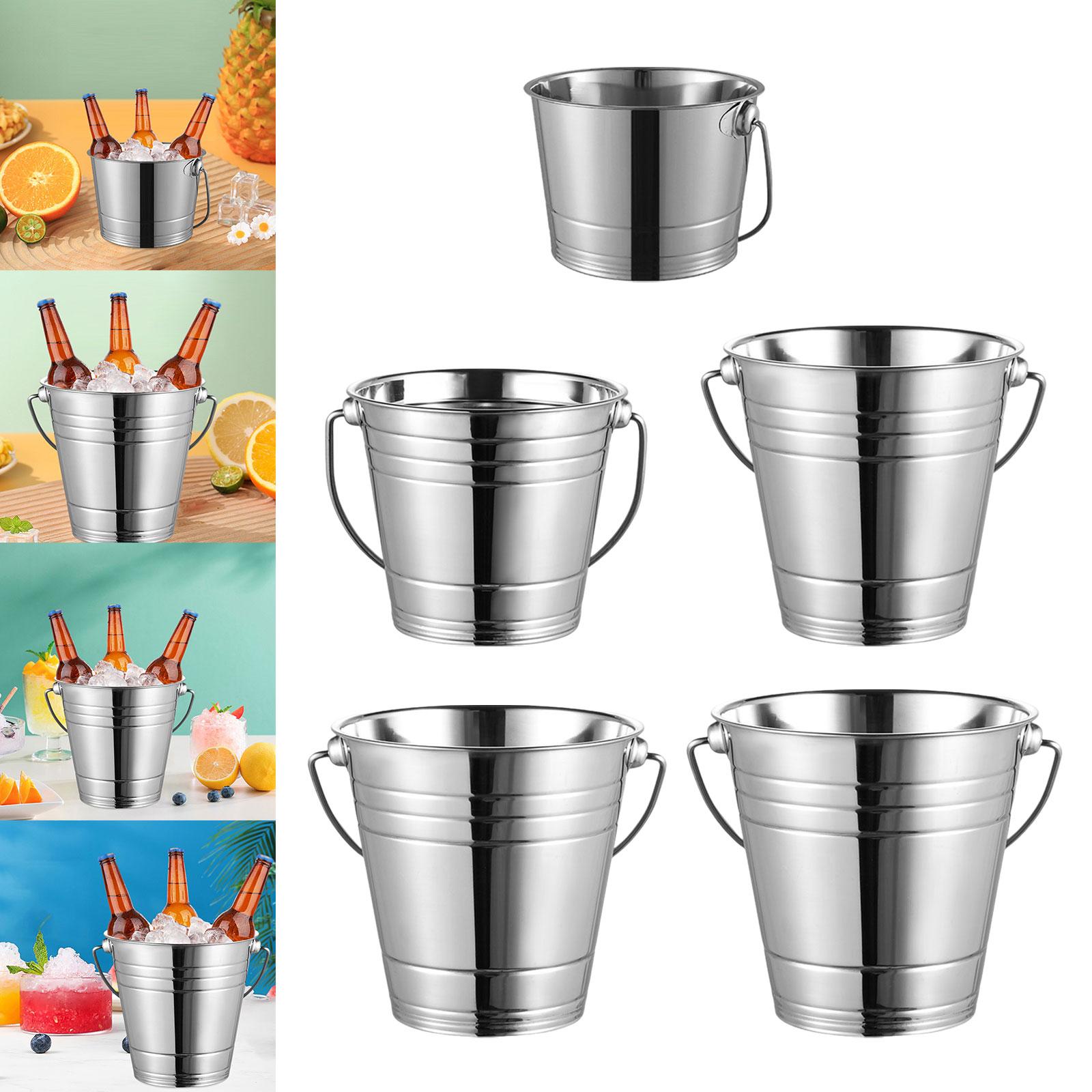Ice Bucket Silver - Secchiello per il ghiaccio in acciaio