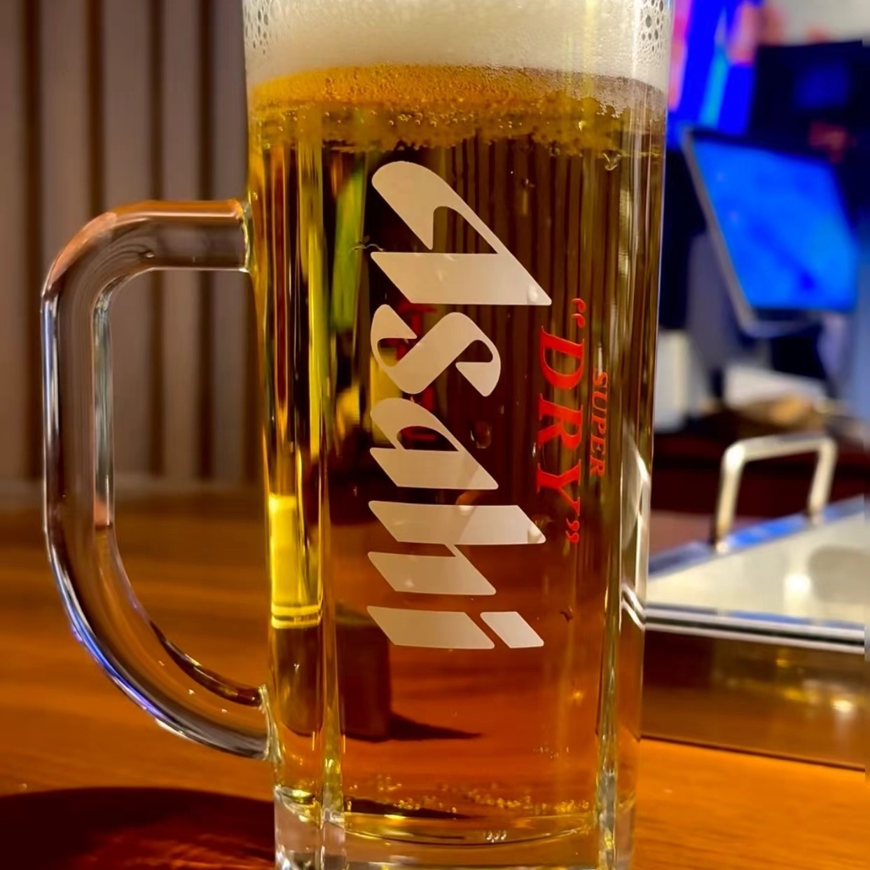 Beer Mug Handled - Bicchiere da Birra Asahi Rinforzato con