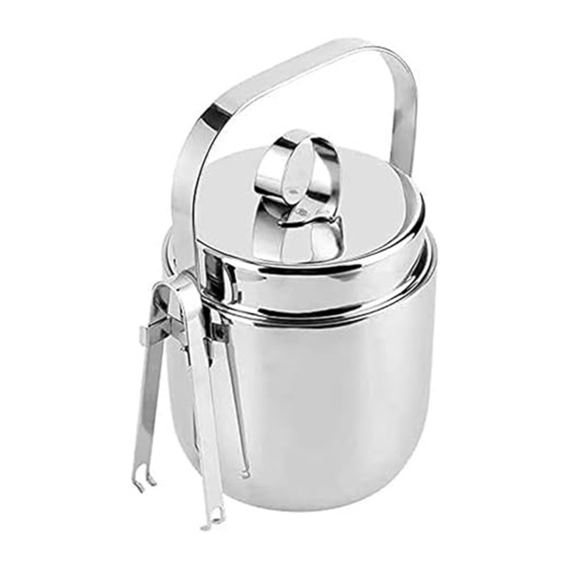 Ice Bucket Silver - Secchiello per ghiaccio ABRE in acciaio