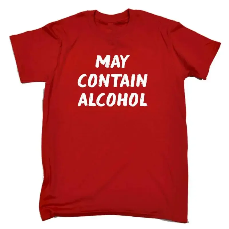 Beer Wine Gin - Maglietta divertente da uomo con scritta: