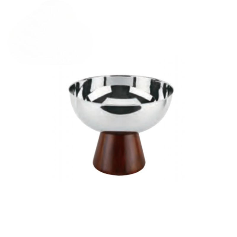 Ice Bucket Silver - Secchiello per ghiaccio in legno massello