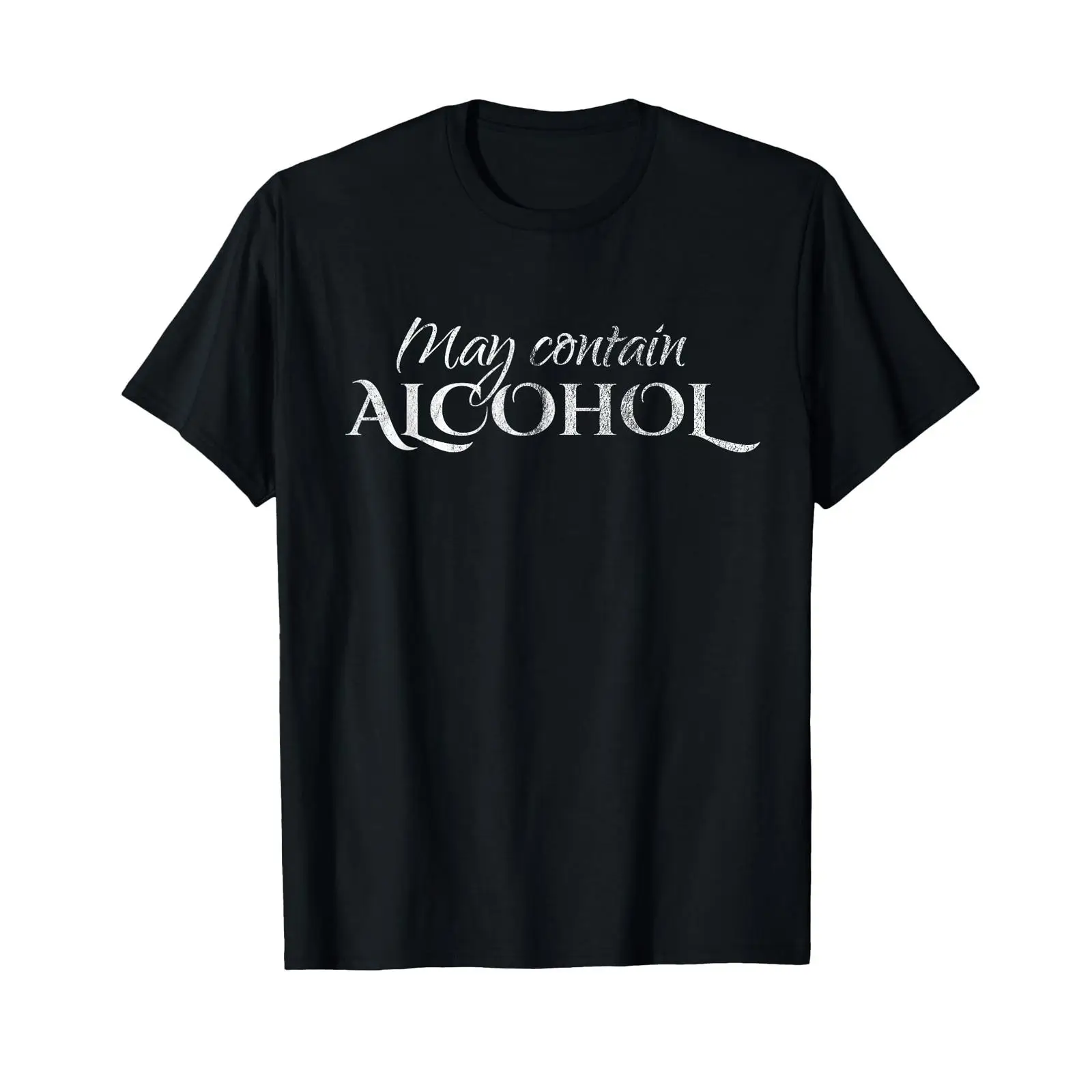 Beer Wine Gin - Maglietta Vintage con Scritta 'Potrebbe Contenere