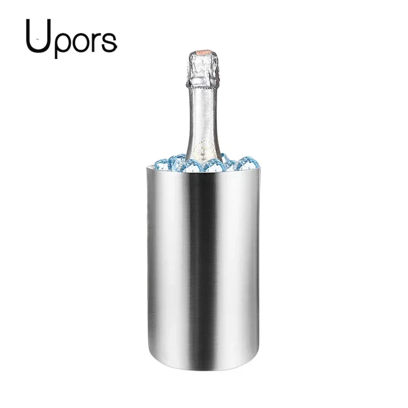 Ice Bucket Silver - UPORS Secchio refrigeratore per vino in