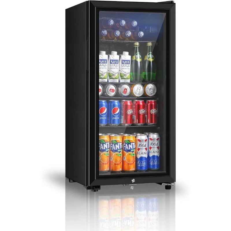 Wine Beer Cooler Fridge - Frigorifero per bevande, mini frigorifero da