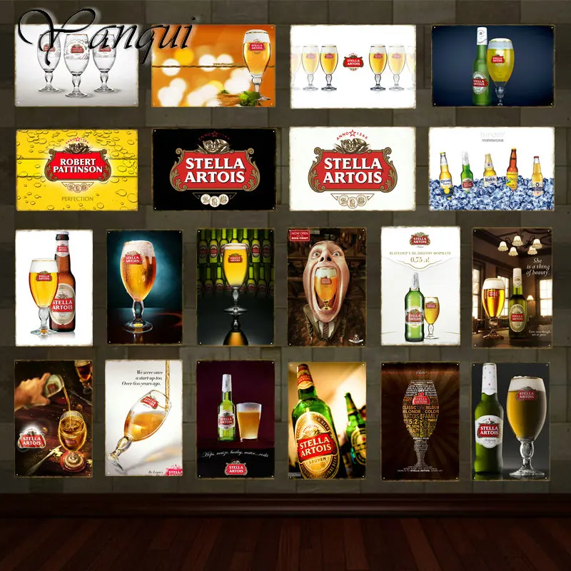 Wine Beer Brand - Retro vino birra marca Stella Artois