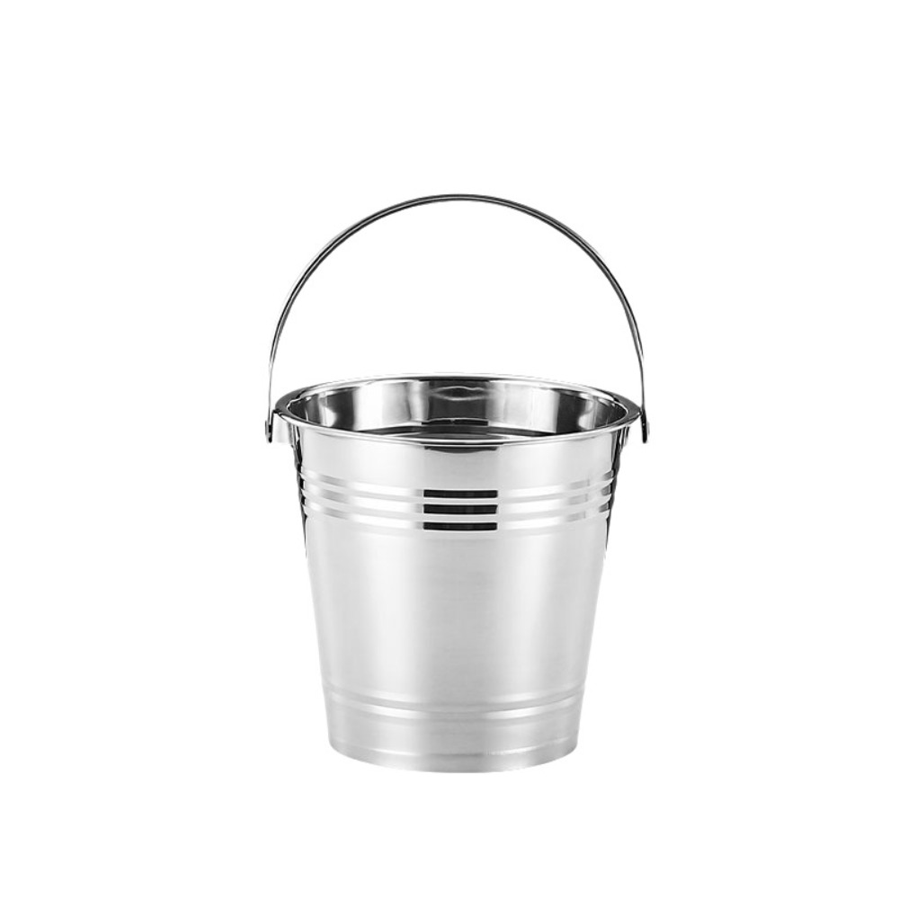 Ice Bucket Silver - Secchiello per Ghiaccio Multifunzionale in Acciaio