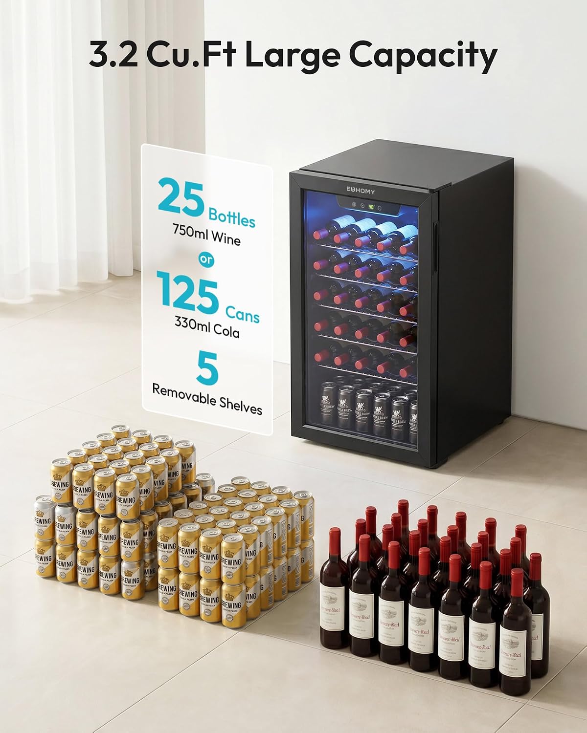 Frigorifero per Bevande da 125 - Wine Beer Cooler Fridge recensione e prezzo