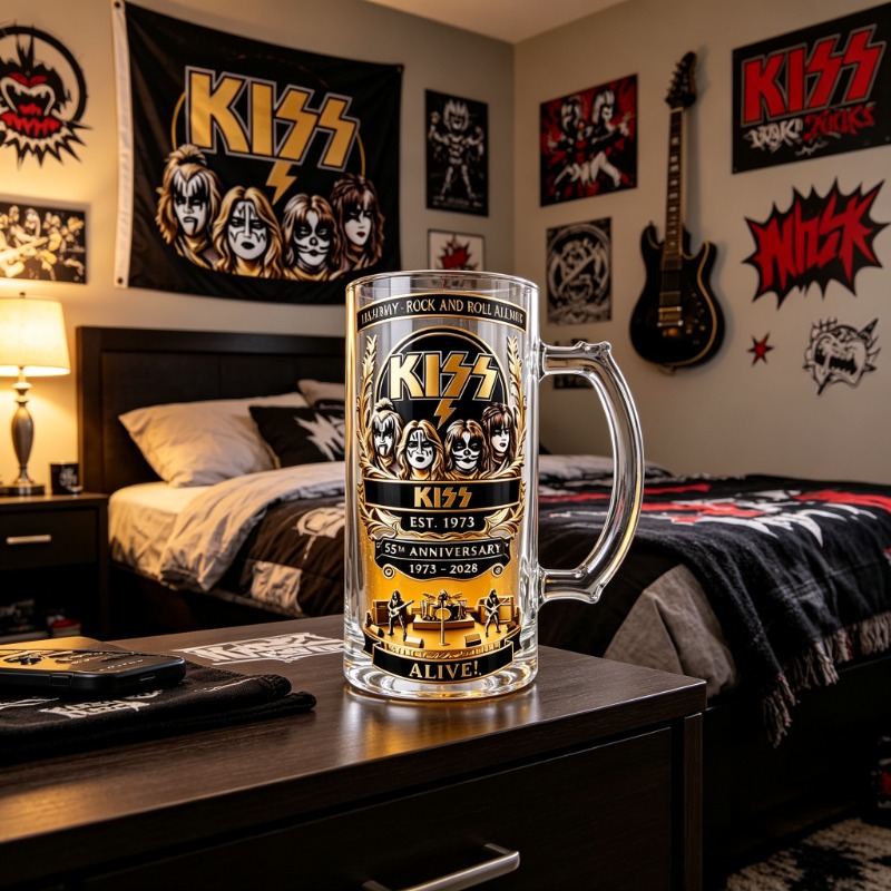 Boccale da Birra KISS 55° Anni - Beer Mug Handled recensione e prezzo