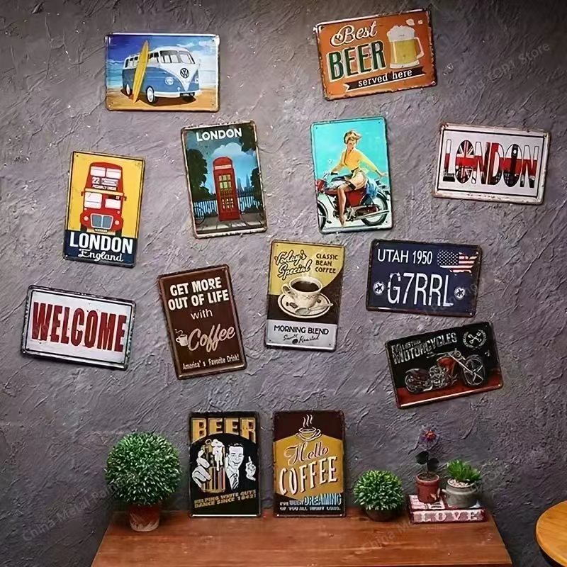 Targa in Latta Vintage con Mar - Wine Beer Brand recensione e prezzo