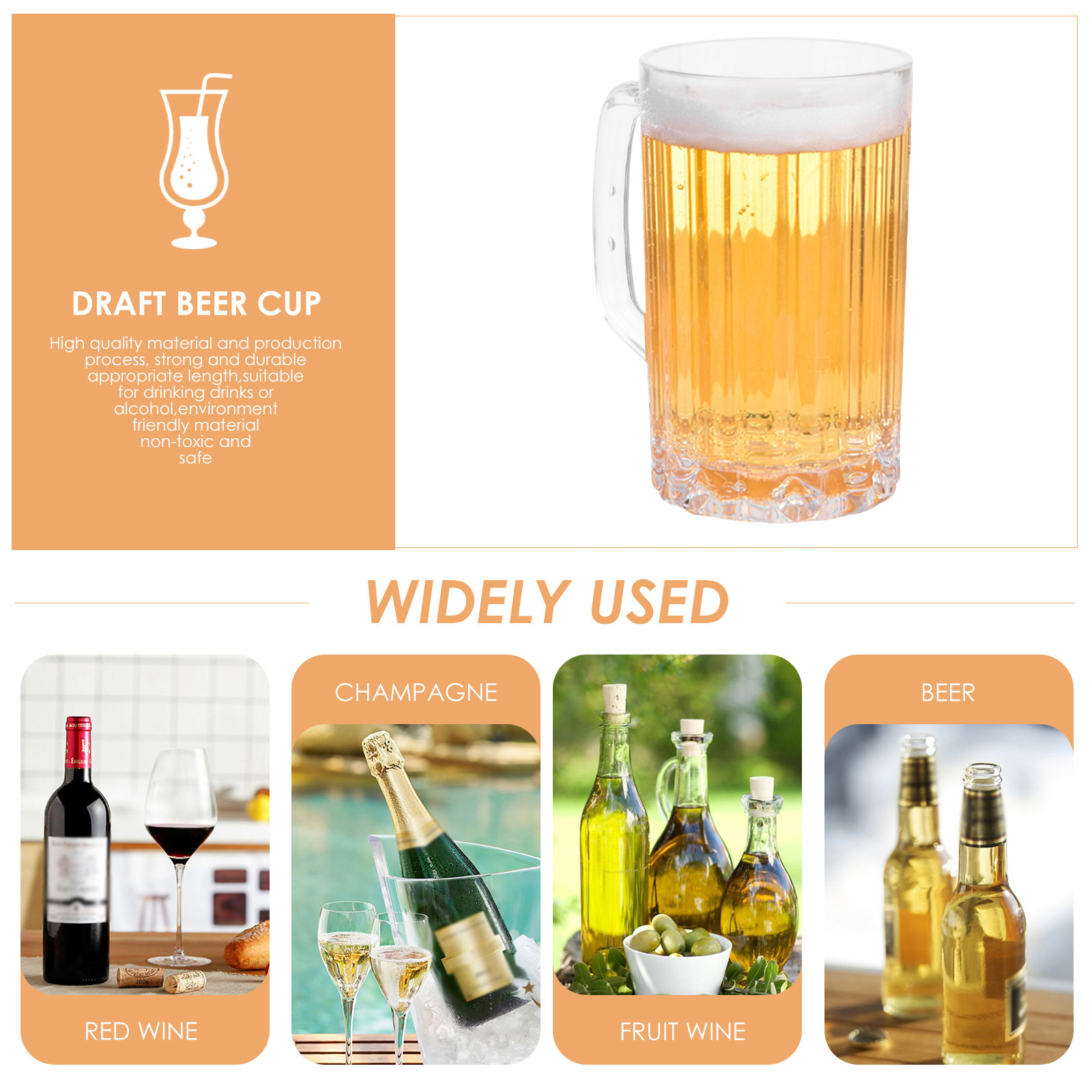 2 Pezzi Boccale da Birra in Pl - Beer Mug Handled recensione e prezzo
