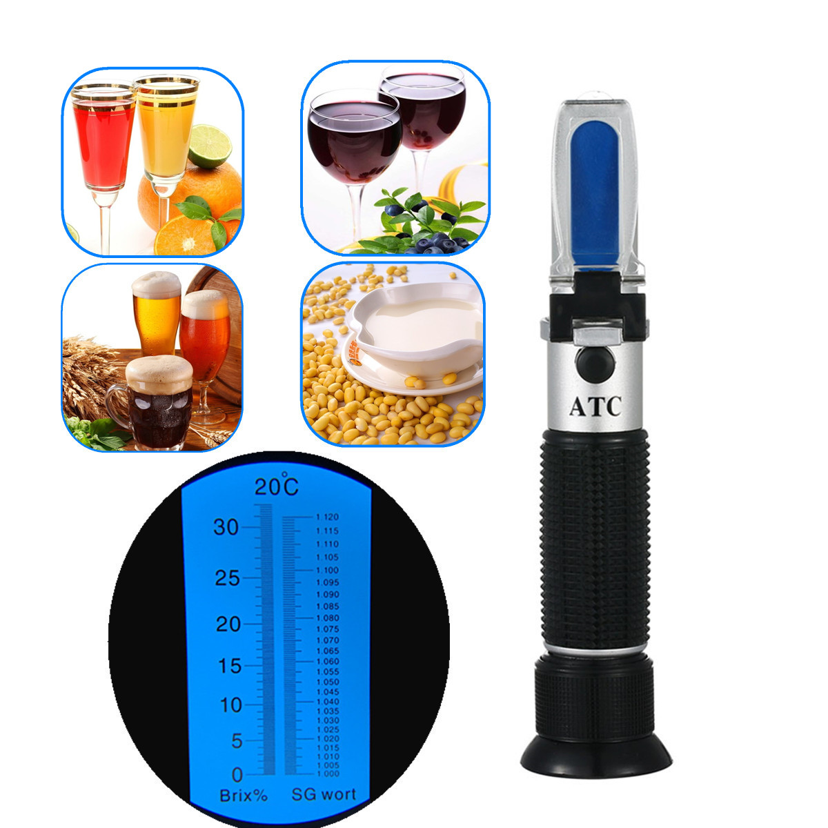 Rifrattometro 0-32% Brix Birra - Wine To Beer To Liquor recensione e prezzo