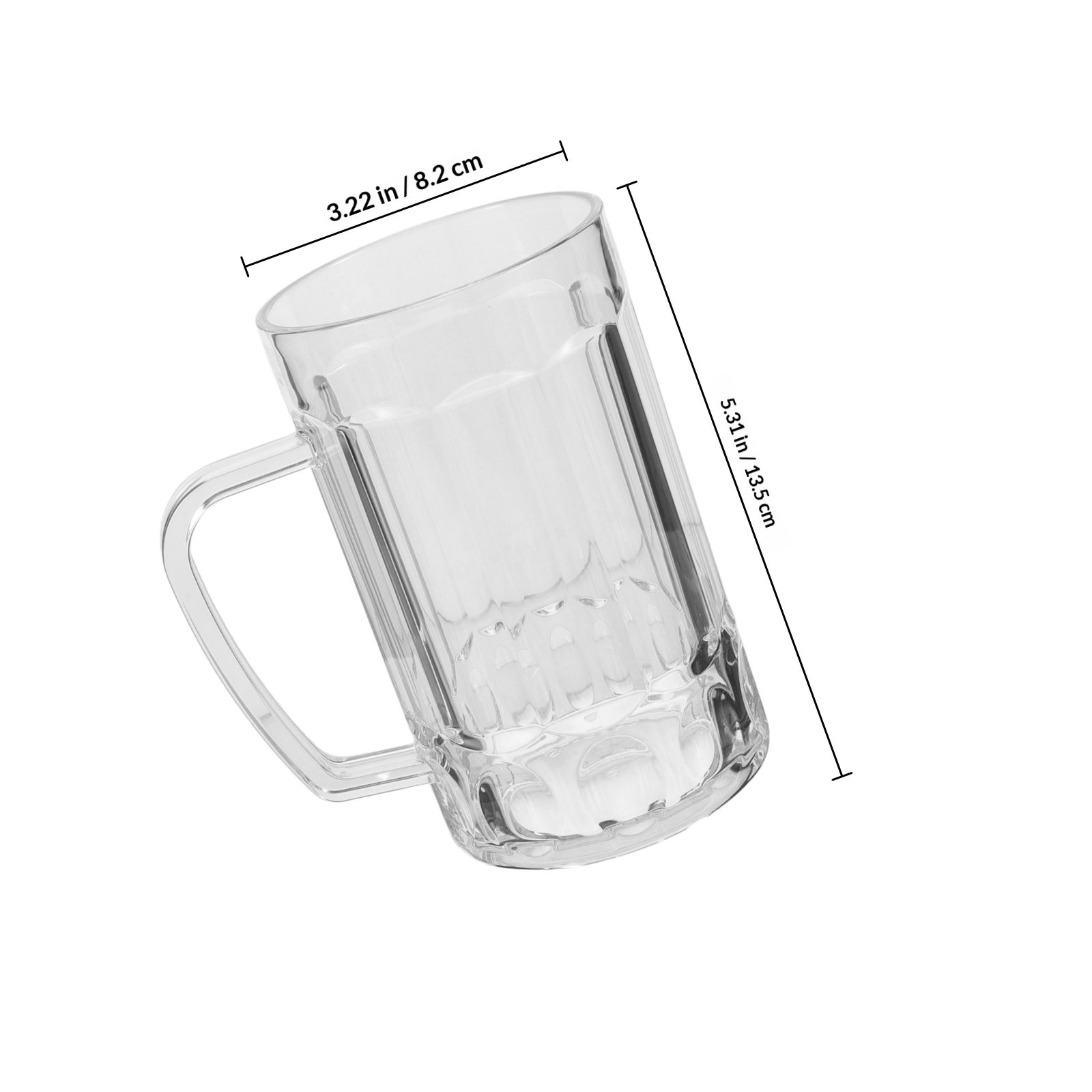 Bicchiere da Birra in Acrilico - Beer Mug Handled recensione e prezzo
